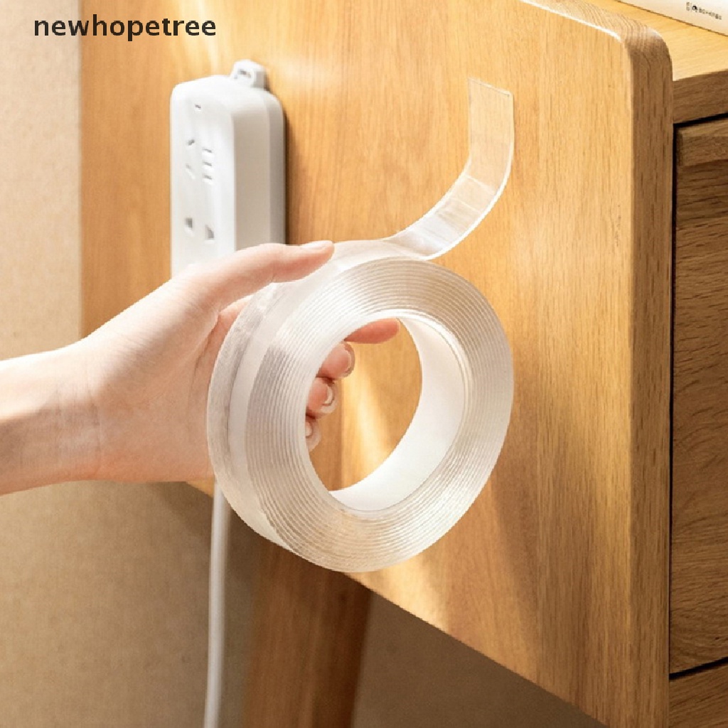 Băng Keo Hai Mặt Nano Trong Suốt Chống Nước 1 / 2 / 3 / 5M