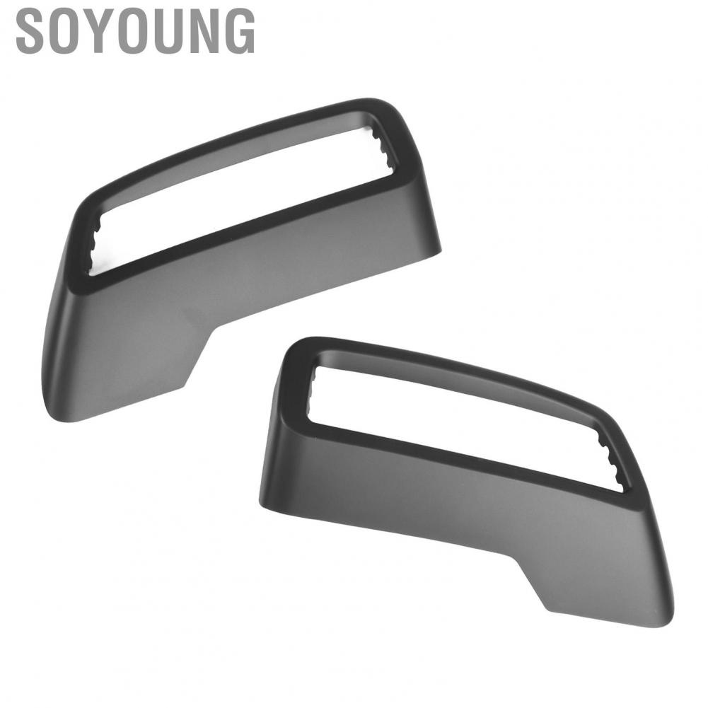 Soyoung Black Exhaust Cover Trims Car Exterior Pipe Mufflers fit for Peugeot 3008 4008 5008 2017‑2022