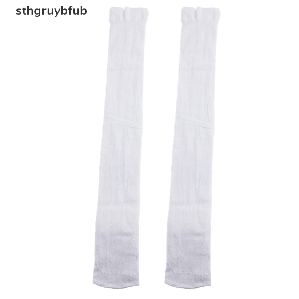 Vớ Nhung Dài Qua Gối Màu Trắng Đen Phong Cách Lolita Đáng Yêu Dùng Hóa Trang