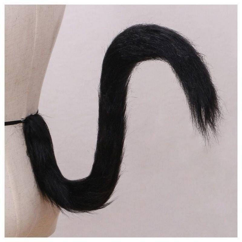 Long Hair Cat Tail Cute Cosplay Anime Cat Ear Maid Laurie Lolita Cute Accessories Cat Tail Can be Concave Shaped Multi Color Optional Cos Accessories Props