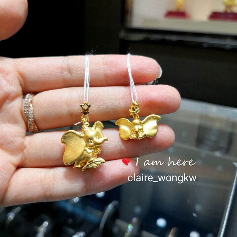 Vòng cổ Mạ Vàng Mặt Hình Chú Voi Dumbo Dễ Thương