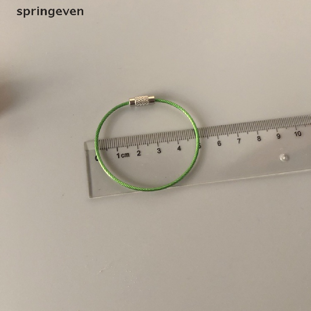 Set 10 Dây Móc Chìa Khóa Bằng Thép Không Gỉ Tiện Dụng