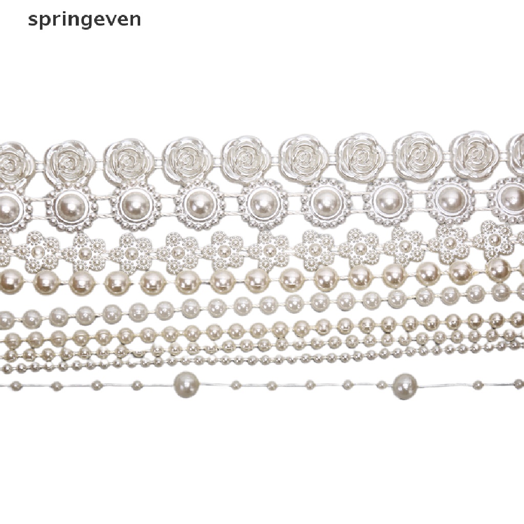 Cuộn Dây Hạt Ngọc Trai Bằng ABS Dùng Trang Trí Đầm Cưới DIY