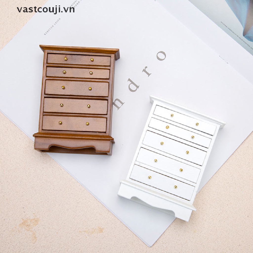 Mô Hình Tủ Quần Áo VASTJI Tỉ Lệ 1: 12 Trang Trí Nhà Búp Bê