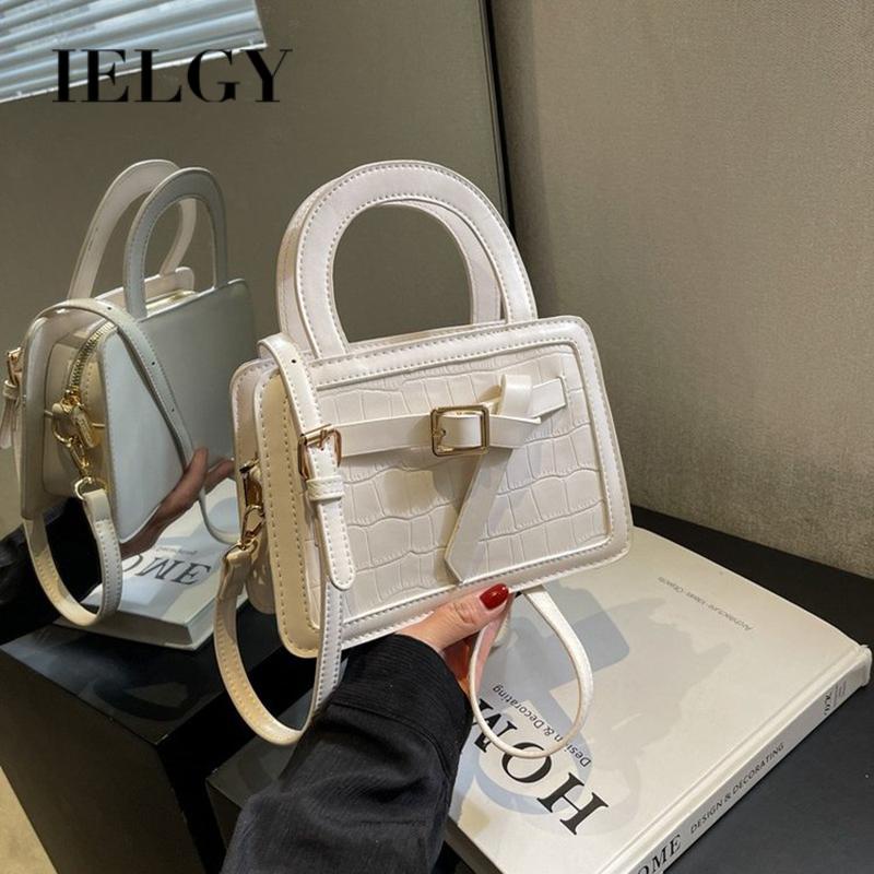 Túi Đeo Vai Hình Vuông Cỡ Nhỏ Họa Tiết Da Cá Sấu Phong Cách Hàn Quốc Thời Trang Cao Cấp Cho Nữ
