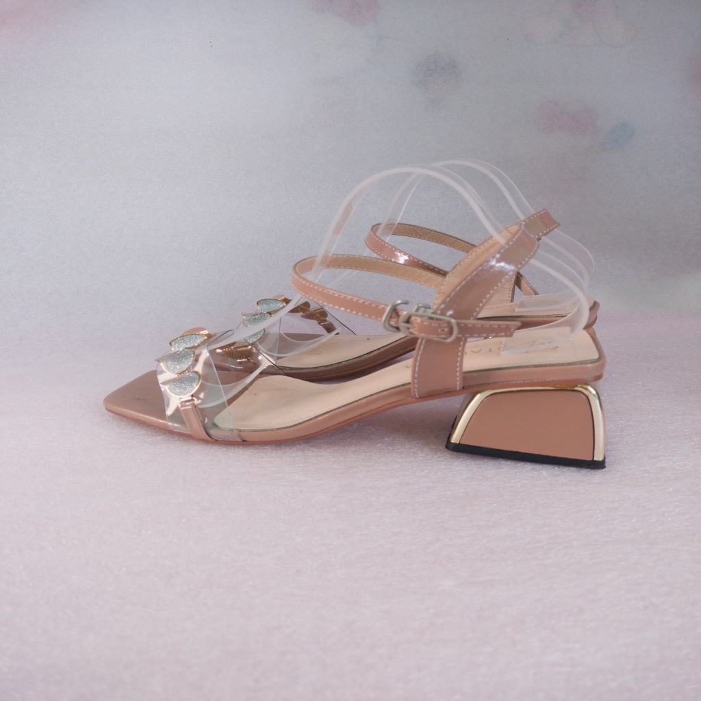 Dép cao gót 5 phân Quai Đính Đá Xinh Mã N3 giày cao gót quai mảnh giày đính đá cực xinh cá tính