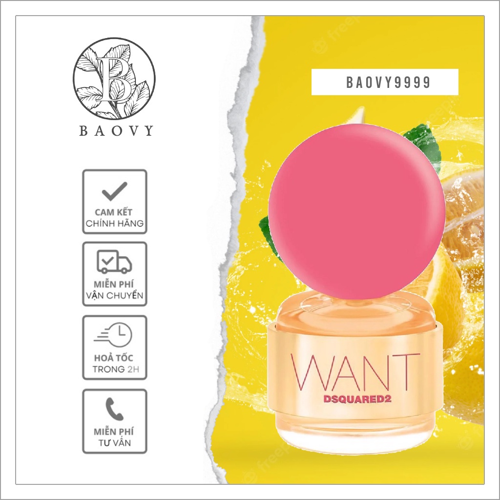 ✨ Nước hoa nữ Want Pink Ginger của hãng DSQUARED² EPD 10ml