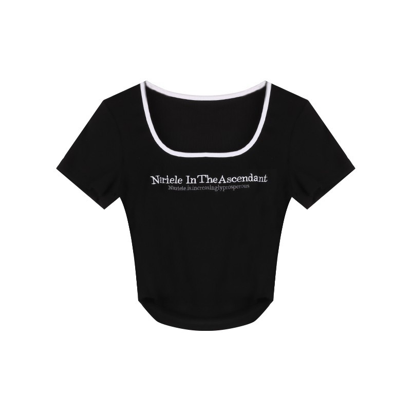 NRVP Áo Thun Tay Ngắn In Họa Tiết Phong Cách Hàn Quốc Mới Cho Nữ