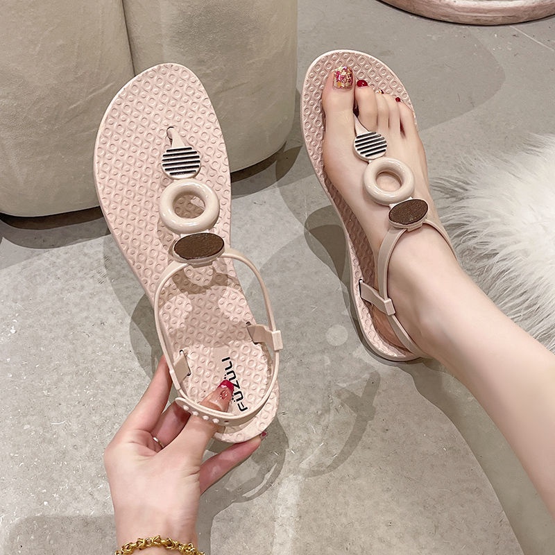 Giày Sandal Xỏ Ngón Đế Mềm Dễ Phối Đồ Phong Cách Thần Tiên Dành Cho Nữ