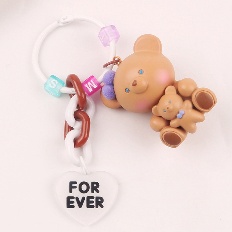 Ygt Móc Chìa Khóa Resin Hình Gấu Hoạt Hình Dễ Thương Tinh Tế Sáng Tạo Dành Cho Cặp Đôi
