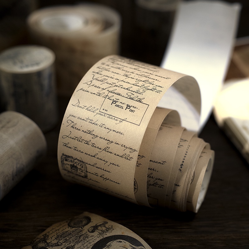 Cuộn Băng Keo Dán Trang Trí Sổ Tay diy Phong Cách Retro Sáng Tạo