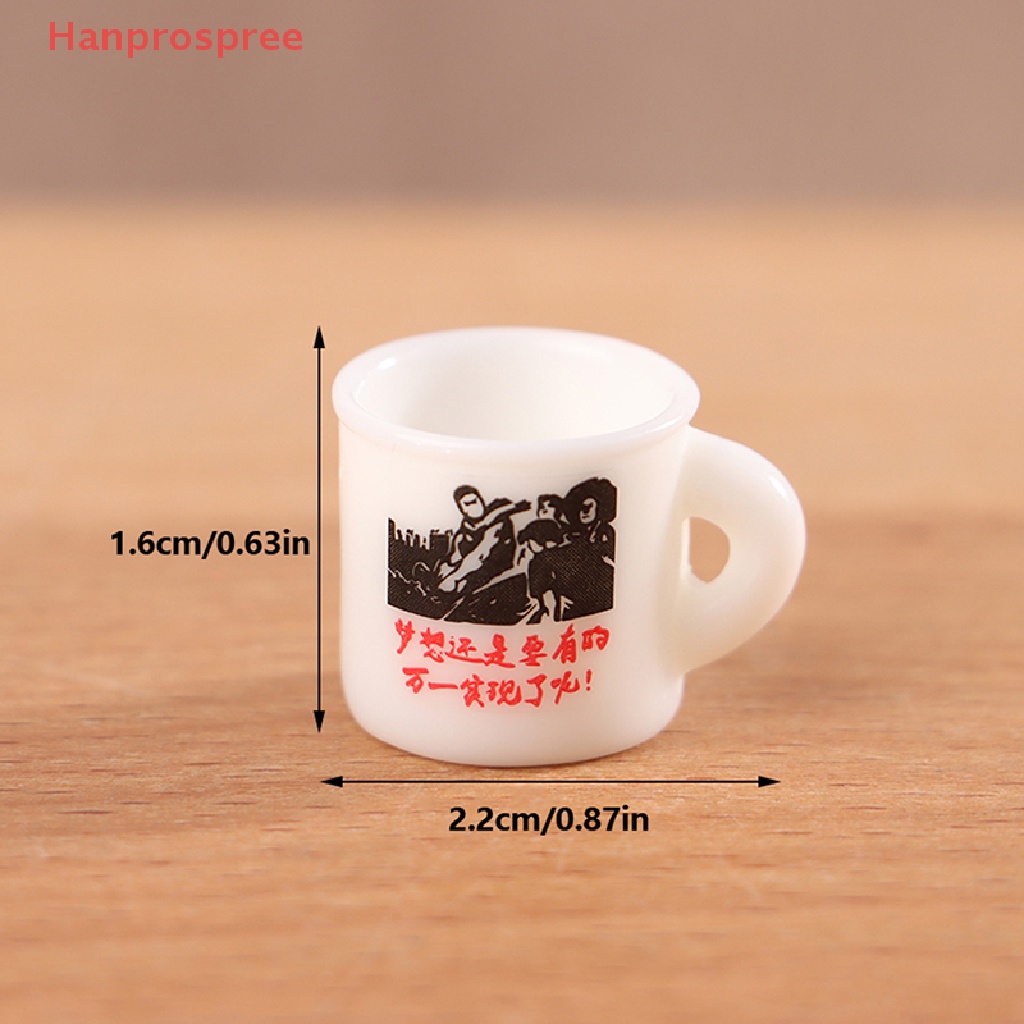 Bộ 10 Cốc Tráng Men Mini Trang Trí Nhà Búp Bê