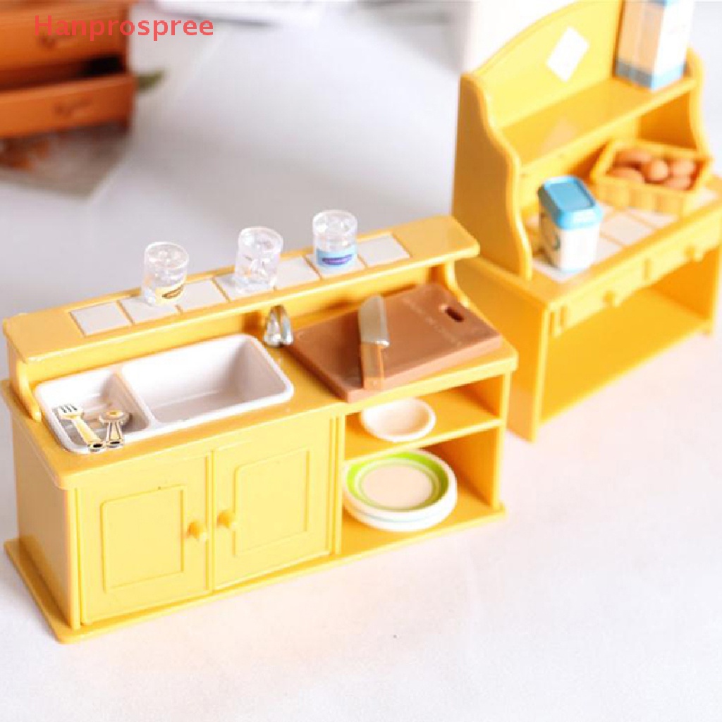 Mô Hình Bàn Bếp Bằng Nhựa Tỉ Lệ 1 / 12 Trang Trí Nhà Búp Bê