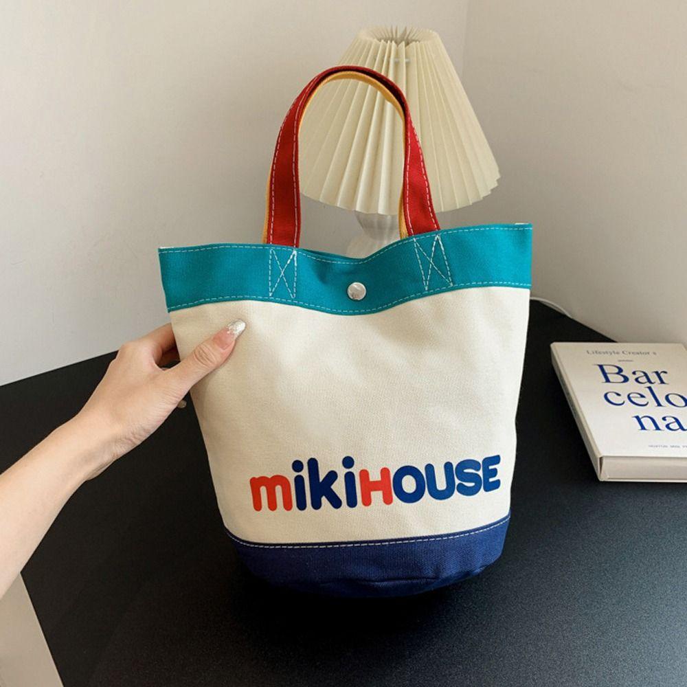 Mocho Túi Tote Xách Tay In Hình Động Vật Hoạt Hình Phong Cách Nhật Bản Đơn Giản Sức Chứa Lớn Đựng Đồ Rửa Mặt Đi Du Lịch Kimihouse