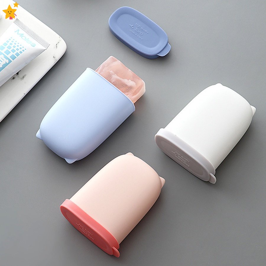 Hộp Đựng Xà Phòng Bằng Silicon Họa Tiết Hoạt Hình Dễ Thương Chống Thấm Nước SJHY0324 JP6