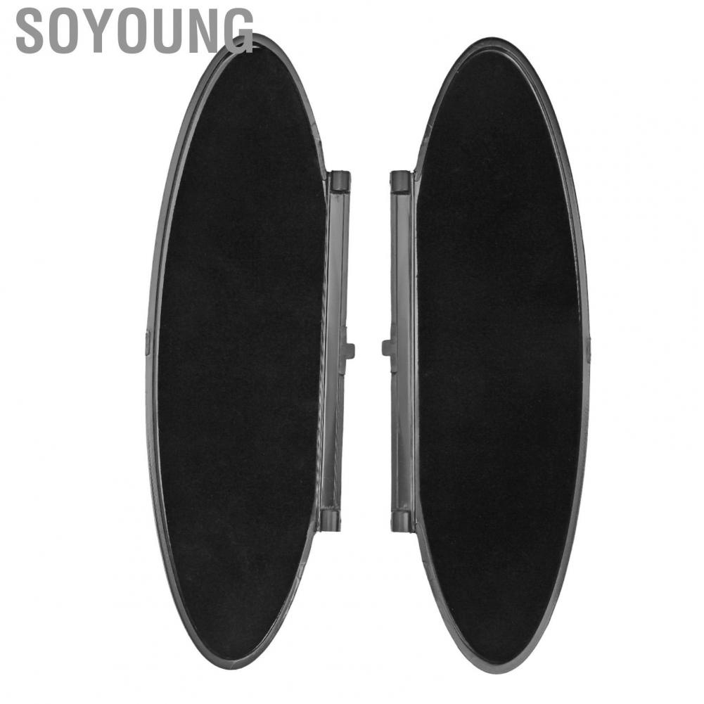 Soyoung 99670142102  Sunvisor Lid Cover Black Stable Performance Sun Visor Mirror Easy Installation for Car