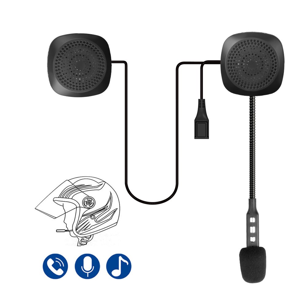 Tai Nghe Bluetooth 5.0 Không Dây Dùng Cho Mũ Bảo Hiểm / Xe Máy MP3