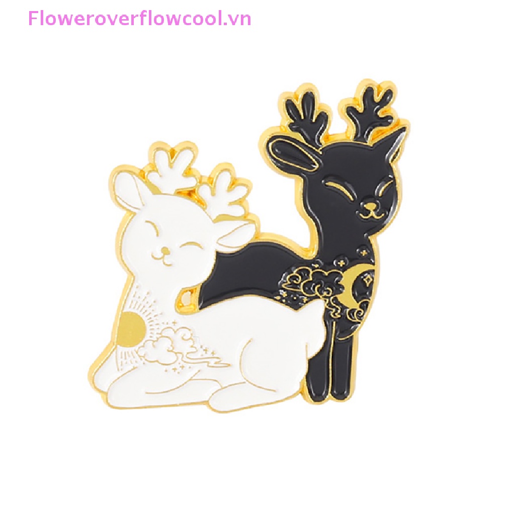 Ghim Cài Áo Hình Mèo Đen / Cá Koi / Tuần Lộc Thời Trang