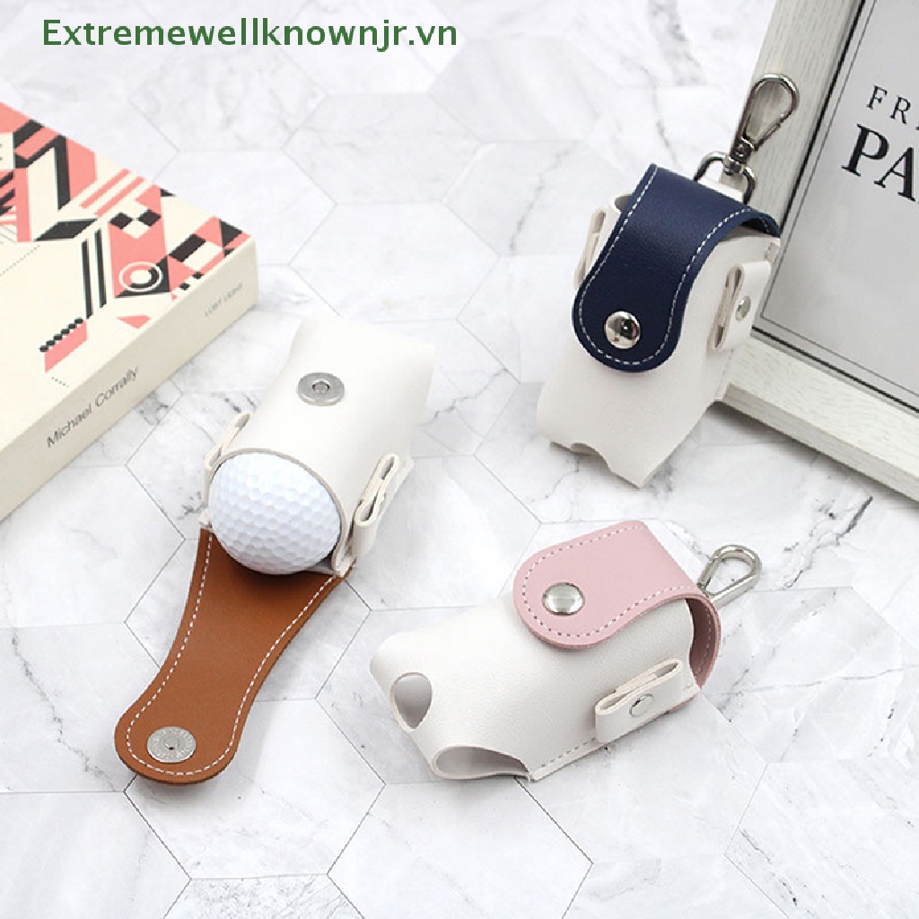 Ervn Túi Da PU mini Đựng Bóng golf Đeo Thắt Lưng Màu Hồng Dùng Làm Quà Tặng Cho Bạn Gái