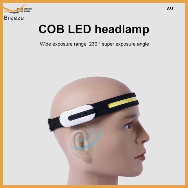 Đèn Led Đeo Đầu Cảm Biến Sóng Thông Minh Sạc Nhanh Mang Đi Cắm Trại Tiện Dụng