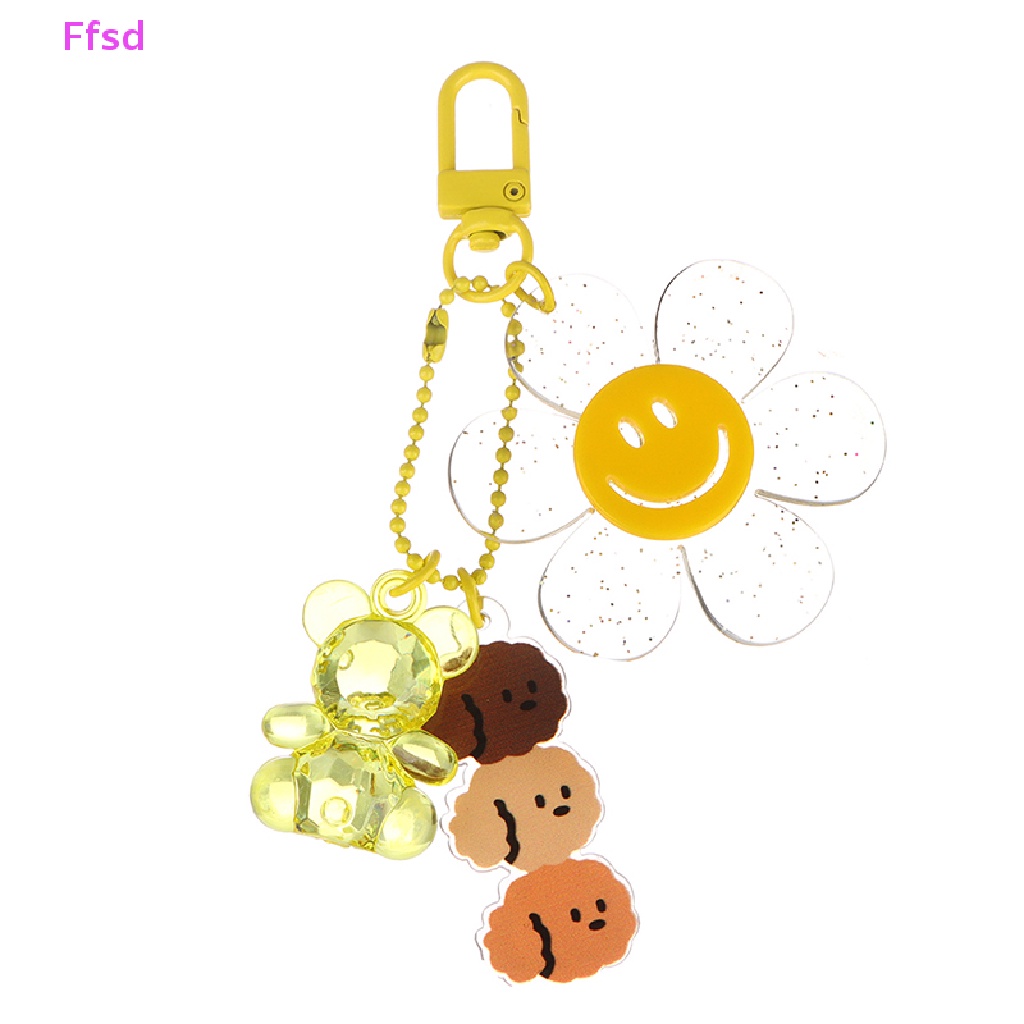 1 Móc Khóa Hình Hoa Hướng Dương Bằng Acrylic Thời Trang Cho Nữ