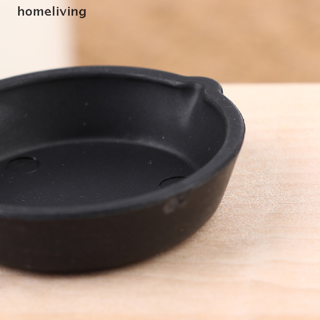 Set 2 Mô Hình Chảo Nấu Ăn Mini Tỉ Lệ 1: 12 Trang Trí Nhà Búp Bê