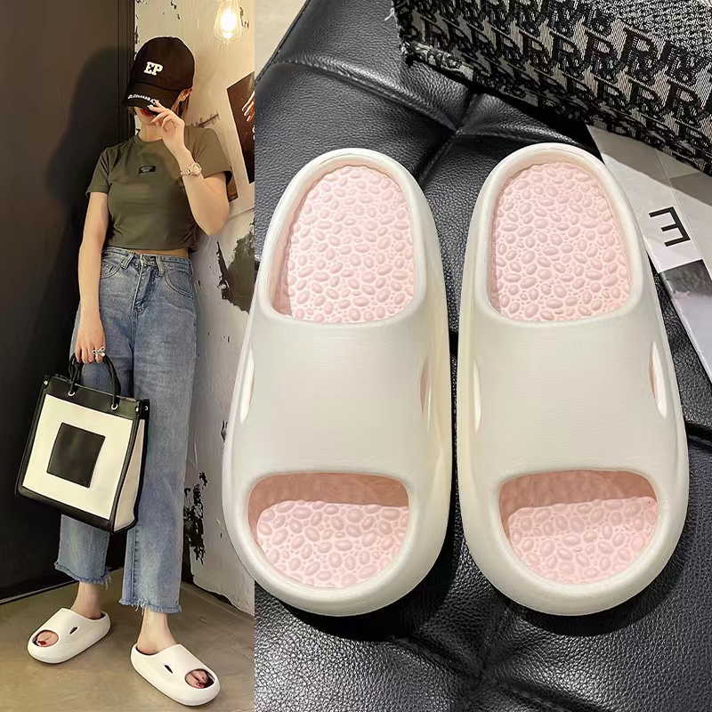 Dép Sandal EVA Đế Mềm Dày Chống Trượt Mát Xa Chân Dành Cho Nam Nữ Mang Trong Nhà Tắm