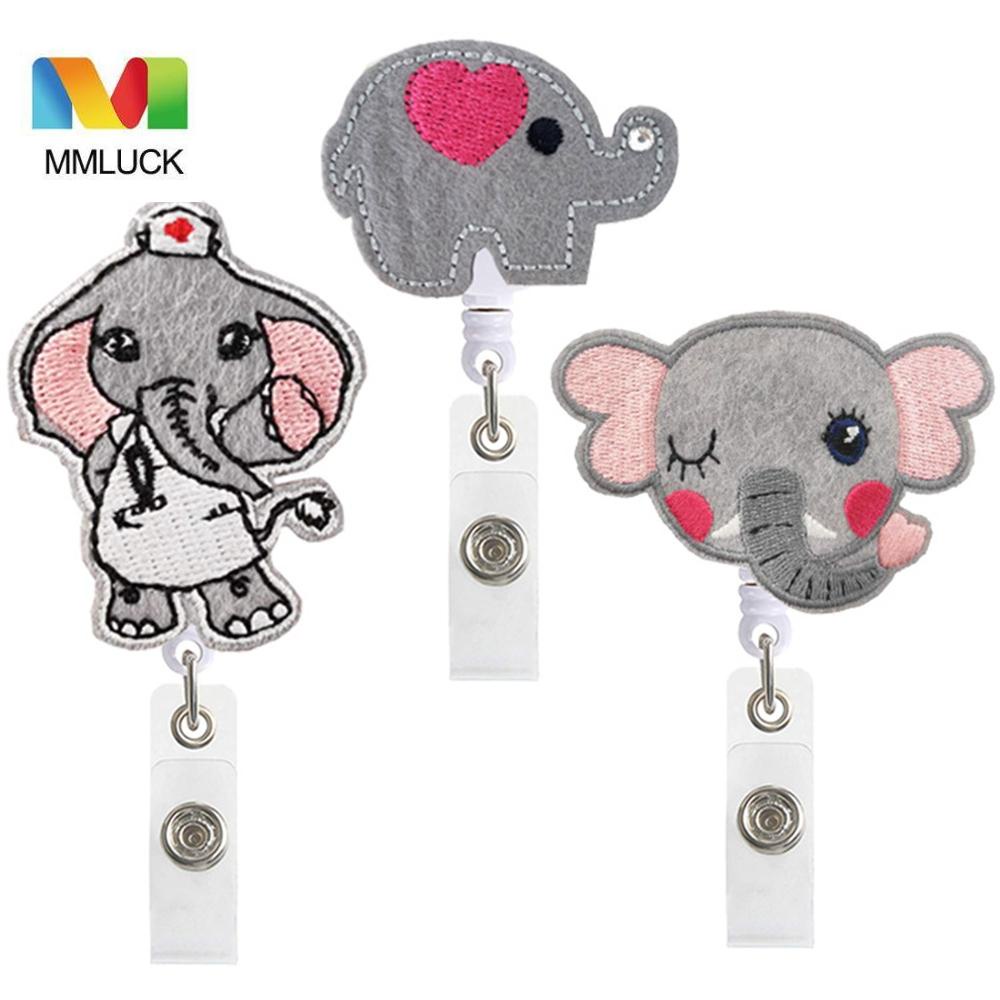 Kẹp Giữ Thẻ ID / Thẻ ID Họa Tiết Trái Tim Kèm Móc Khóa Tiện Dụng Cho Văn Phòng