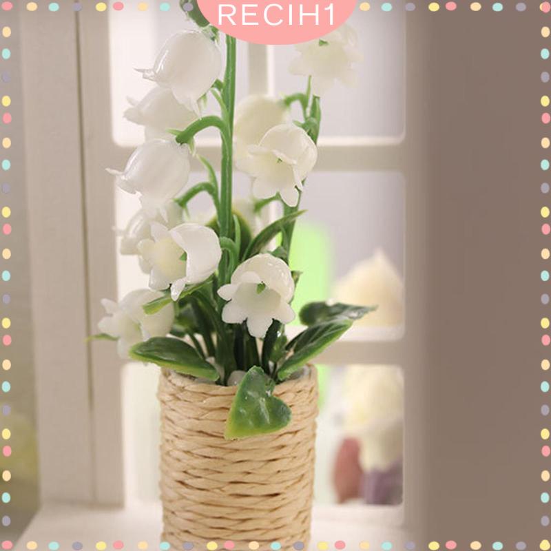 Mô Hình Chậu Hoa Mini Tỉ Lệ 1: 12 Dùng Trang Trí Nhà Búp Bê