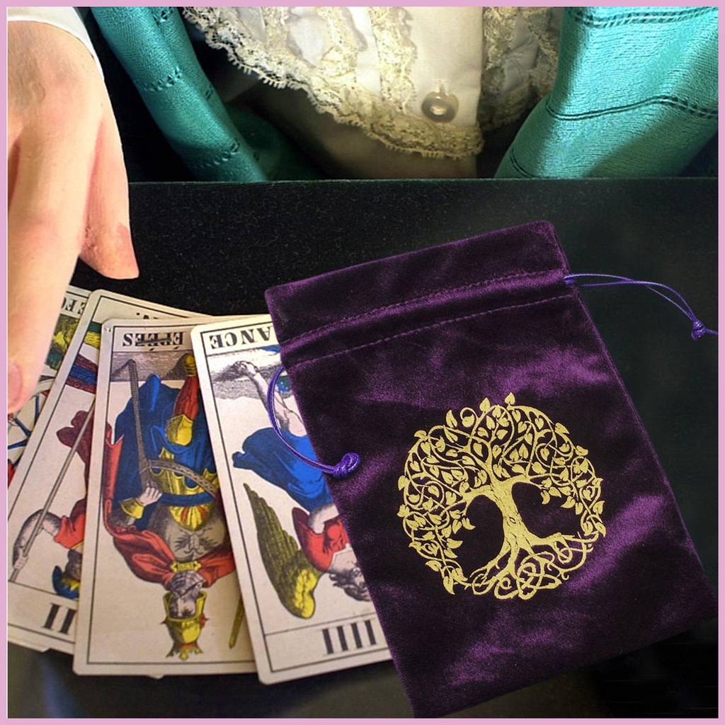 Túi Dây Rút Đựng Bài Tarot 13x18cm / 5.12x7.09in Tiện Dụng