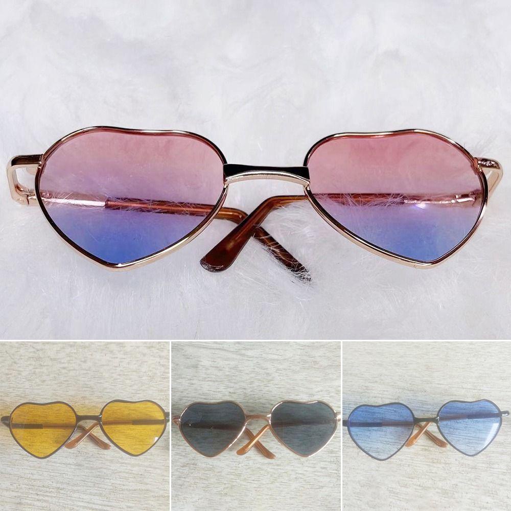 CHOOKEY Kính Mát Hình Trái Tim Dễ Thương 8 Màu Lựa Chọn Cho Búp Bê Blythe