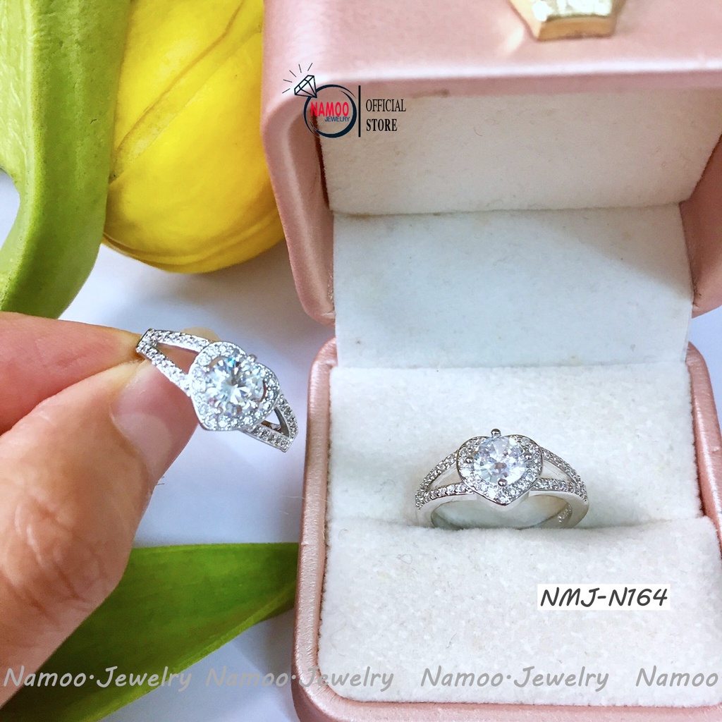 Nhẫn Nữ Nhỏ Xinh MNJ N164 Hình Trái Tim Nhỏ Đẹp Cho Nữ