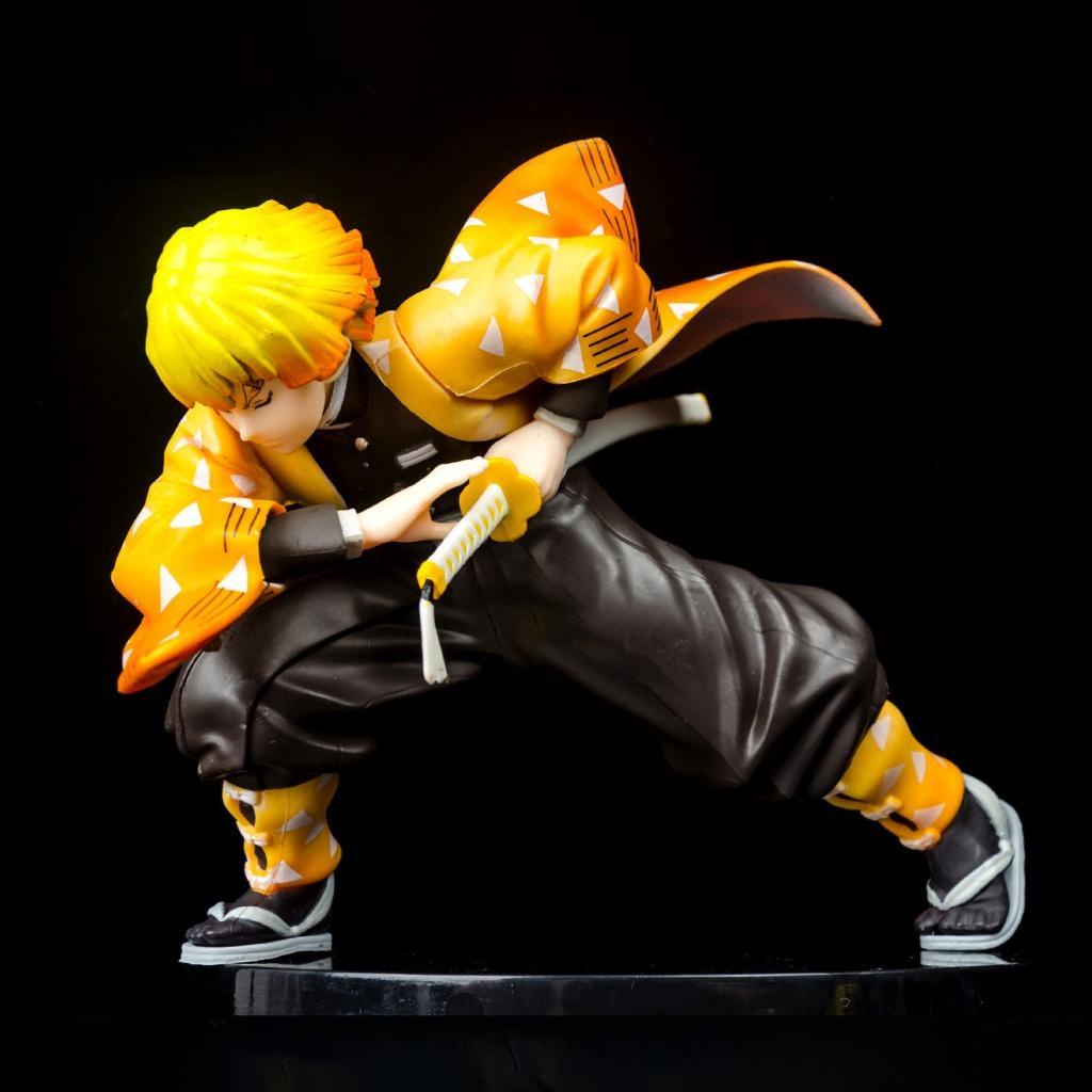 Mô hình nhân vật Zenitsu nhất thức cao 15cm trong thanh gươm diệt quỷ | Figure anime kimetsu no yaiba decor trang trí