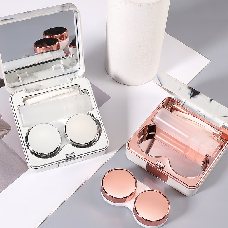 Kptb Wear JAJALIN Hộp Đựng Mắt Kính Dạng Lỏng Hai Ngăn Vô Hình Có Kẹp Chăm Sóc Sức Khỏe