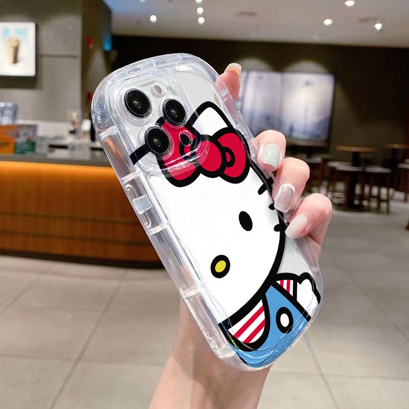 ✅Ốp Điện Thoại Mềm Trong Suốt Chống Sốc In Hình Hello Kitty Cho Iphone xs 11 8p Xr 13Promax 14 EWSV 712