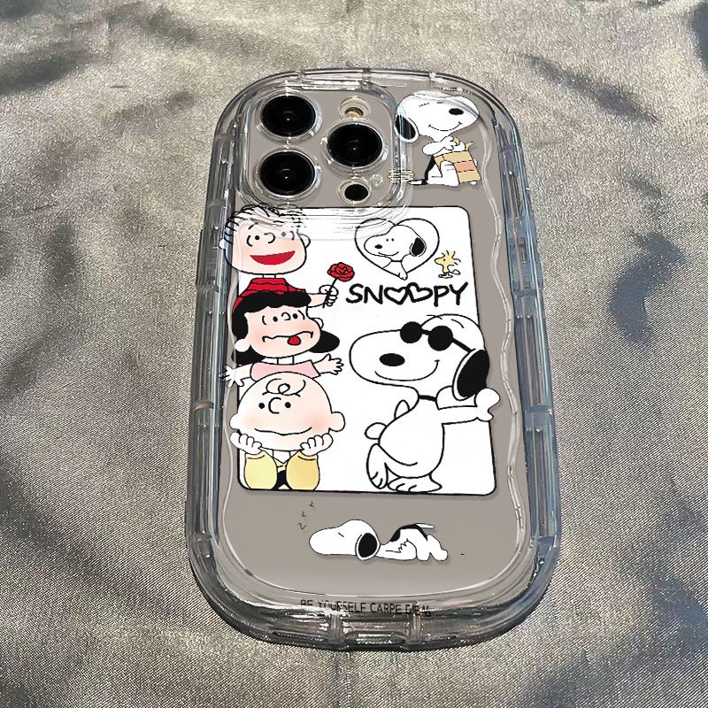 ✅Ốp Điện Thoại Mềm Trong Suốt Chống Sốc In Hình Snoopy Charlie Cho Apple xr11iPhone14 / 138p / 12 / xs7 promax