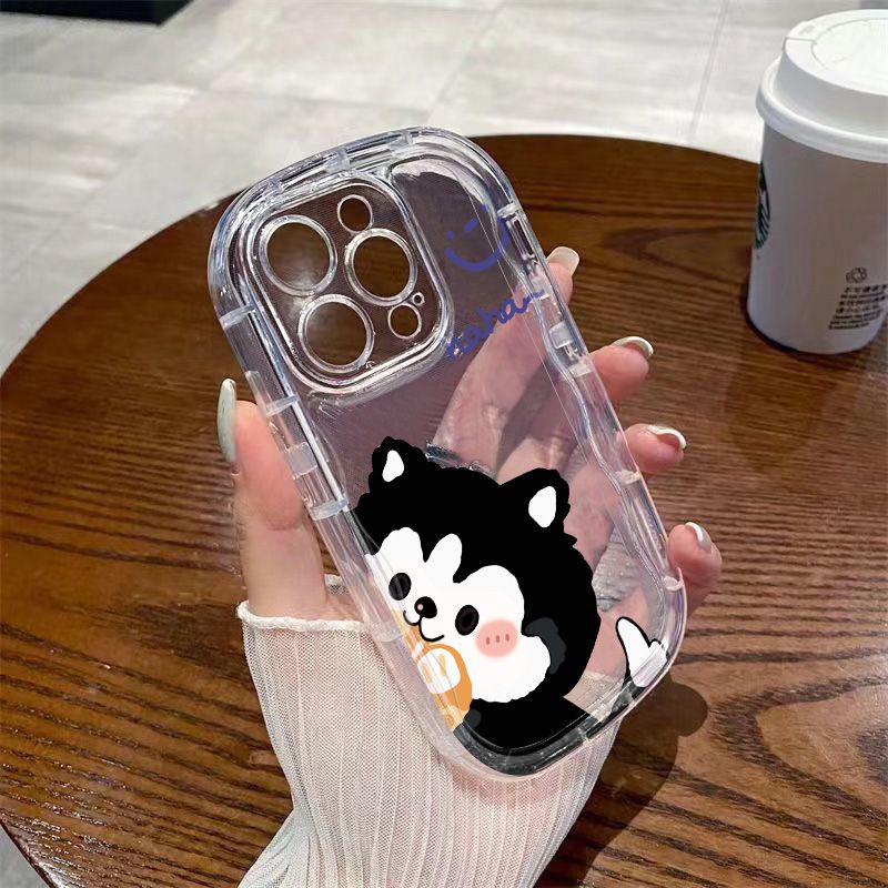 ✅Ốp Điện Thoại Mềm Trong Suốt Chống Sốc In Hình Mèo Đen Cho Iphone 12118p / xsxrpromax / 7 13 14