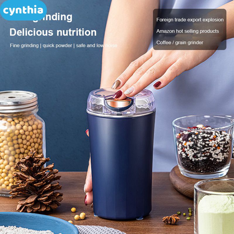 Máy Xay Cà Phê Điện Máy Xay Hạt Cà Phê Hạt Thép Không Gỉ Cầm Tay Du Lịch Gia Đình Máy Xay Gốm Chuyên Nghiệp Nhà Bếp Cyn
