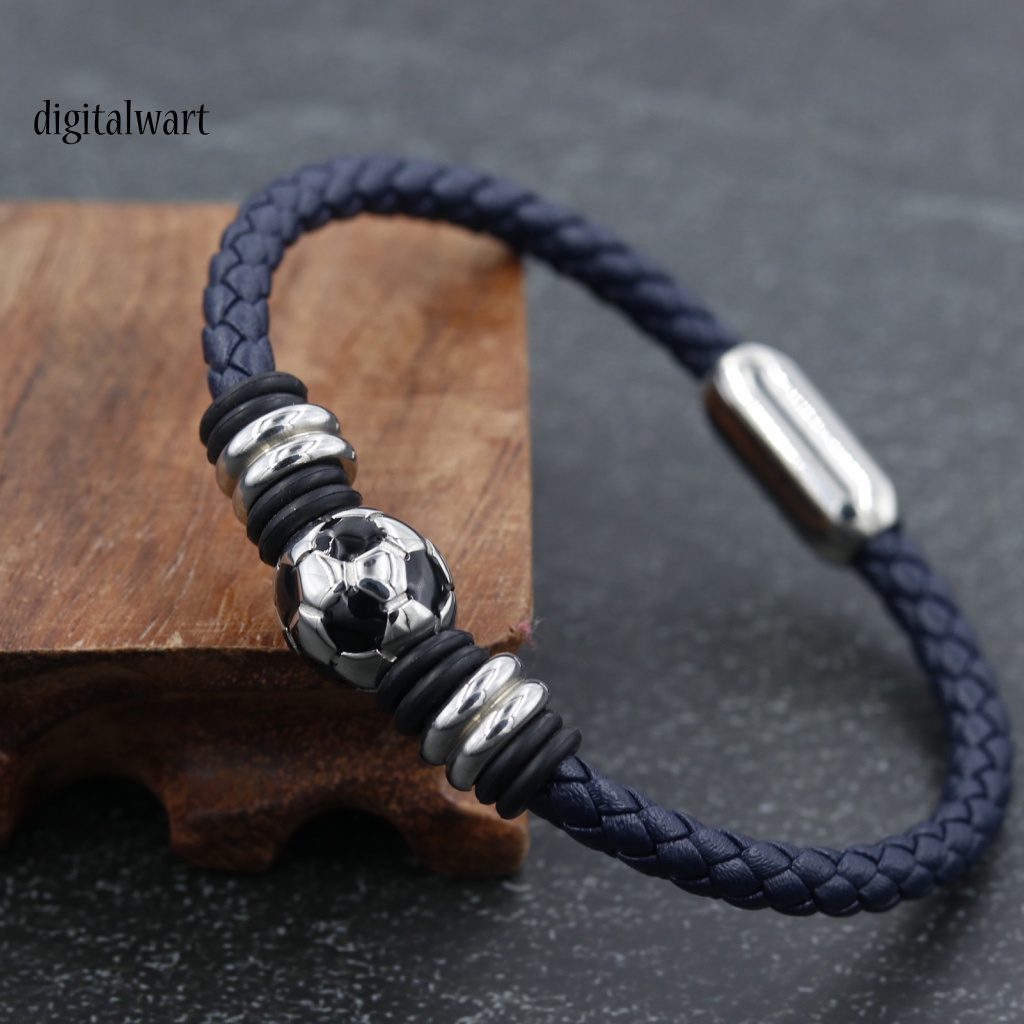 Kỹ Thuật Số| Vòng Tay Dây Thừng Màu Đen / Xanh Dương Có Khóa Cài Chi Tiết Tinh Tế Phong Cách Tối Giản