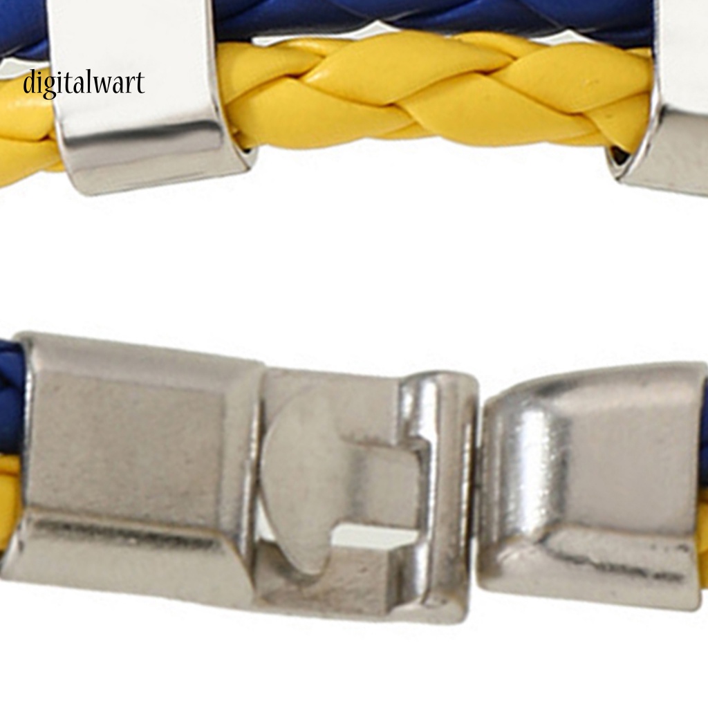 Kỹ Thuật Số| Vòng Tay Bện Dây Giả Da Gọn Nhẹ Chống Mòn Thời Trang Cho Nam