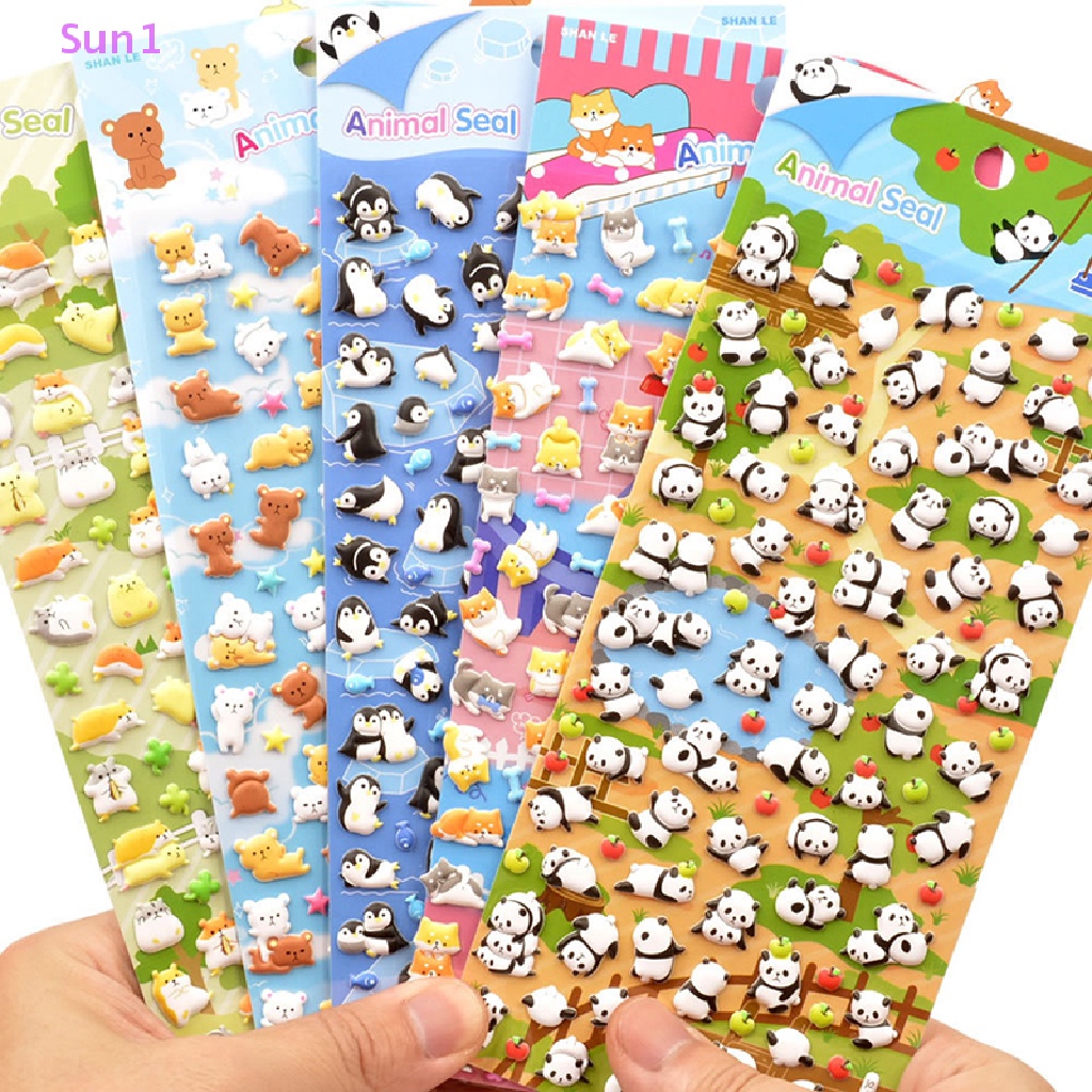 Bộ Sticker Sun1 &gt; Chim Cánh Cụt / Gấu Trúc / Chim Cánh Cụt Trang Trí Nhật Ký
