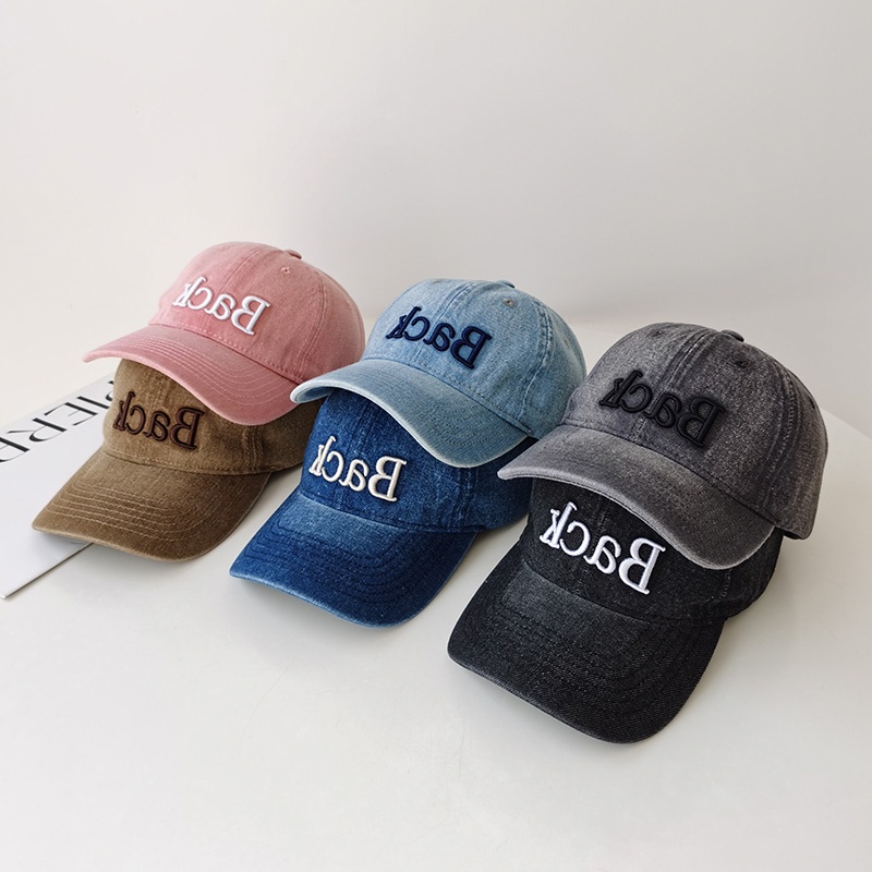 Mũ Lưỡi Trai Mềm Thêu Chữ Phong Cách Cao Bồi Cho Nam Nữ