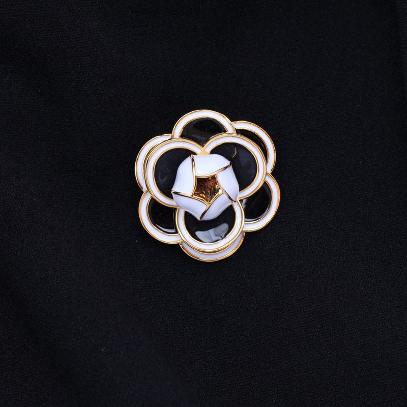 Ghim Cài Áo Hình Hoa Trà Nhỏ Đơn Giản Sang Trọng Chống Ánh Sáng Cho Nữ