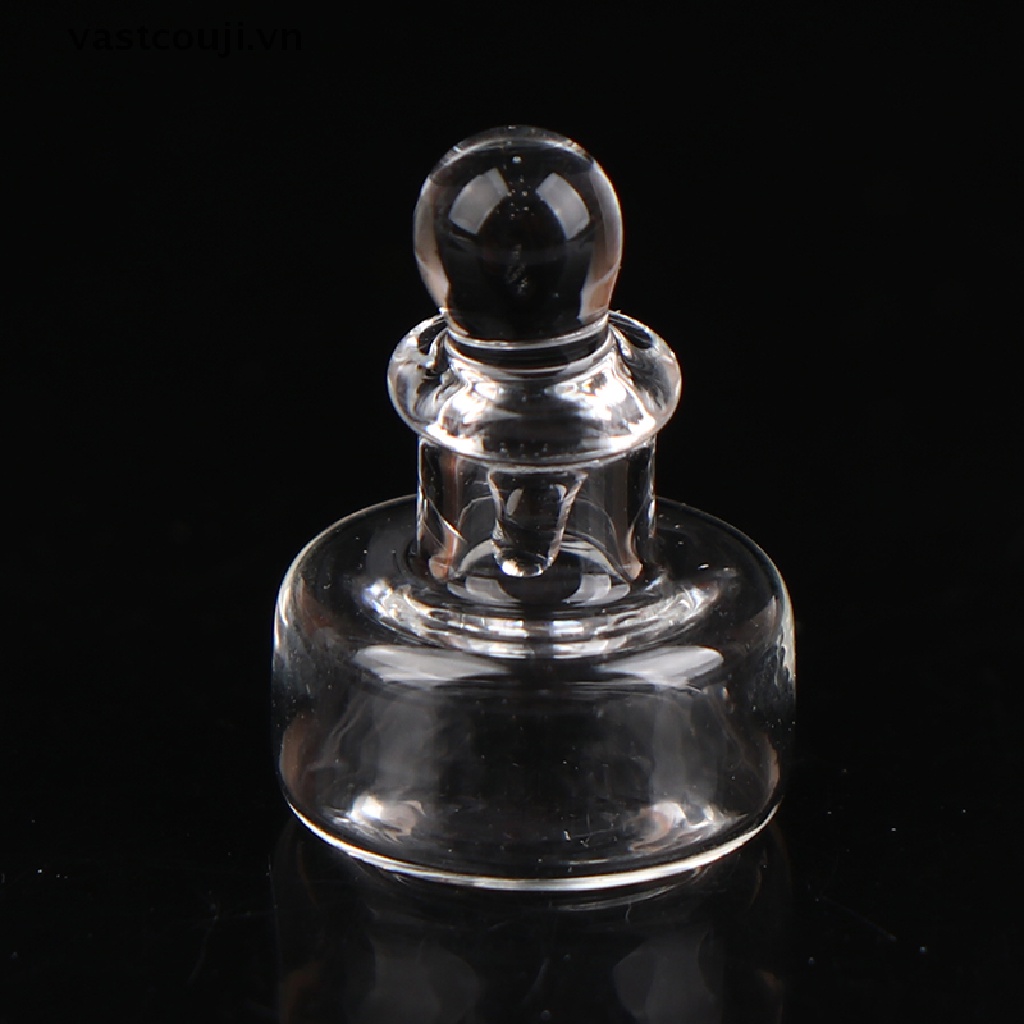 1 Bình Thủy Tinh mini Trang Trí Nhà Búp Bê Phong Cách vintage Châu Âu