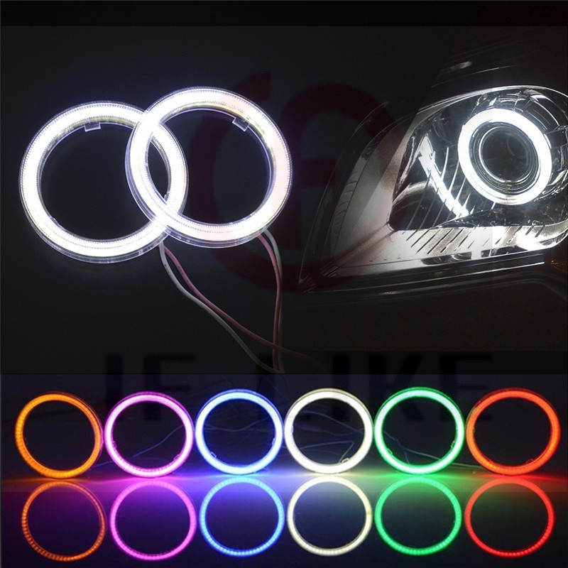 1 Đèn Pha LED Dạng Vòng Halo 9-30V 60MM 70MM 80MM 90MM 100MM 110MM 120MM Cho Xe Hơi / Xe Máy