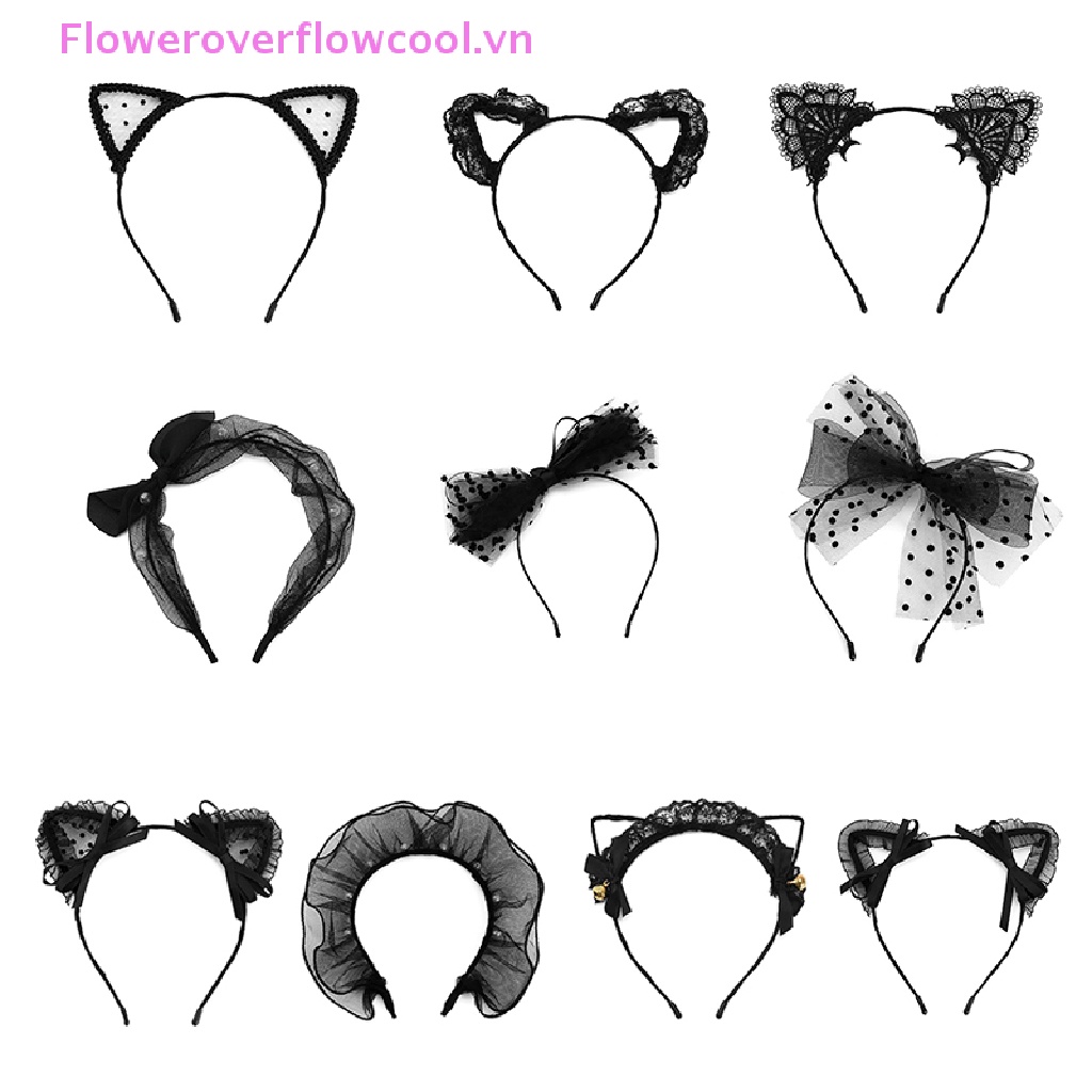 Băng Đô Tai Mèo Phối Ren Gợi Cảm Dành Cho Nữ