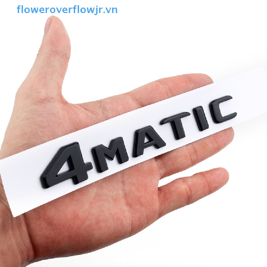 1 Bộ Miếng Dán 3D Bằng ABS In Logo Chữ Độc Đáo Trang Trí Đuôi Xe Hơi 4MATIC