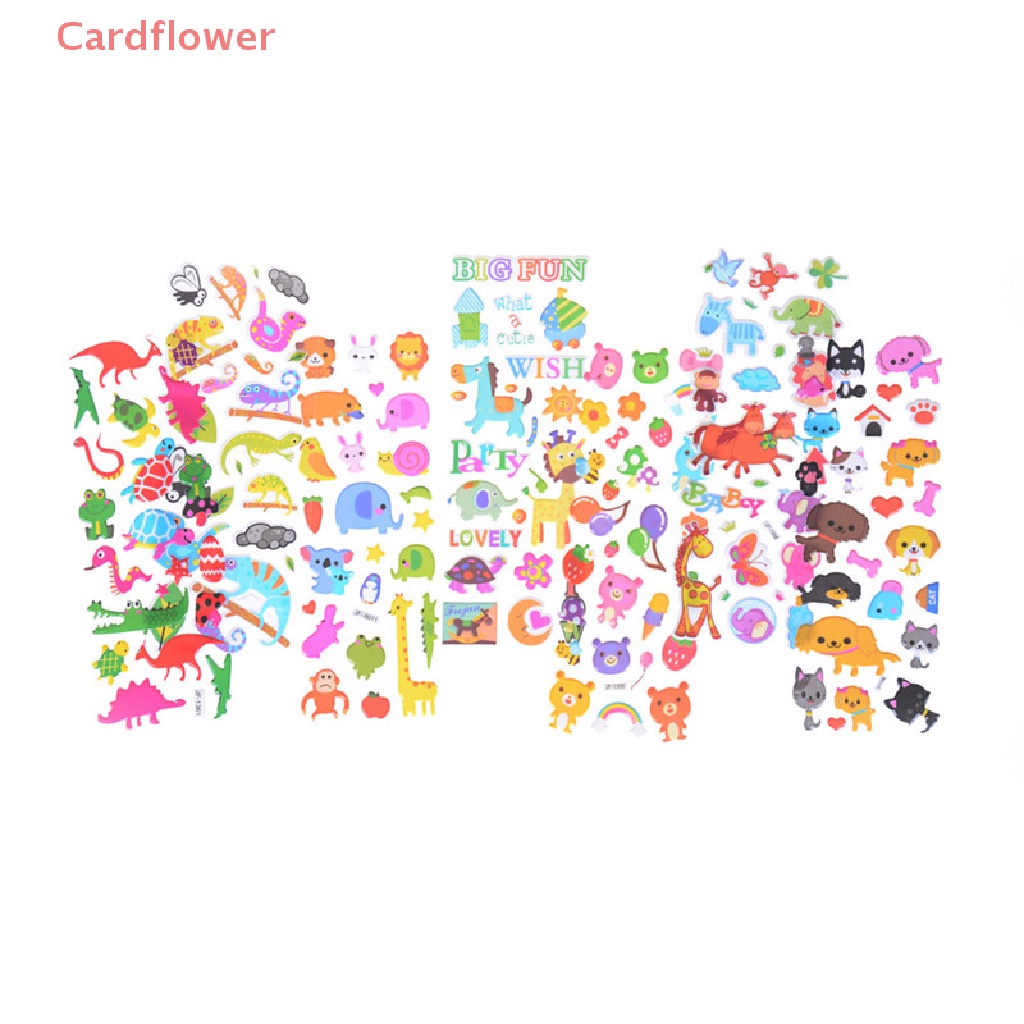 Bộ 6 Tấm Hình Dán Hoạt Hình Đáng Yêu Cho Bé Mới