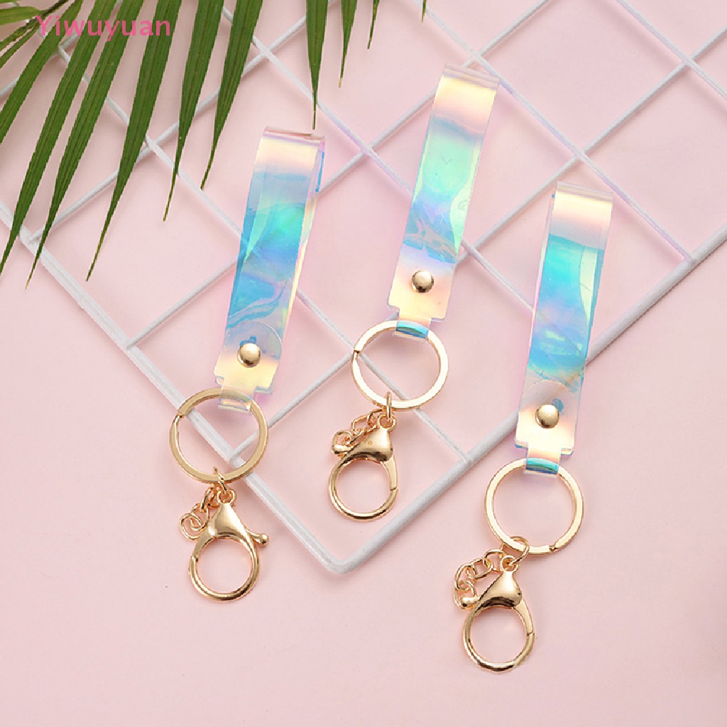 Móc Khóa Dây Da Bò Đính Búp Bê Tôm Hùm Vàng < Yiwuyuan > Mới