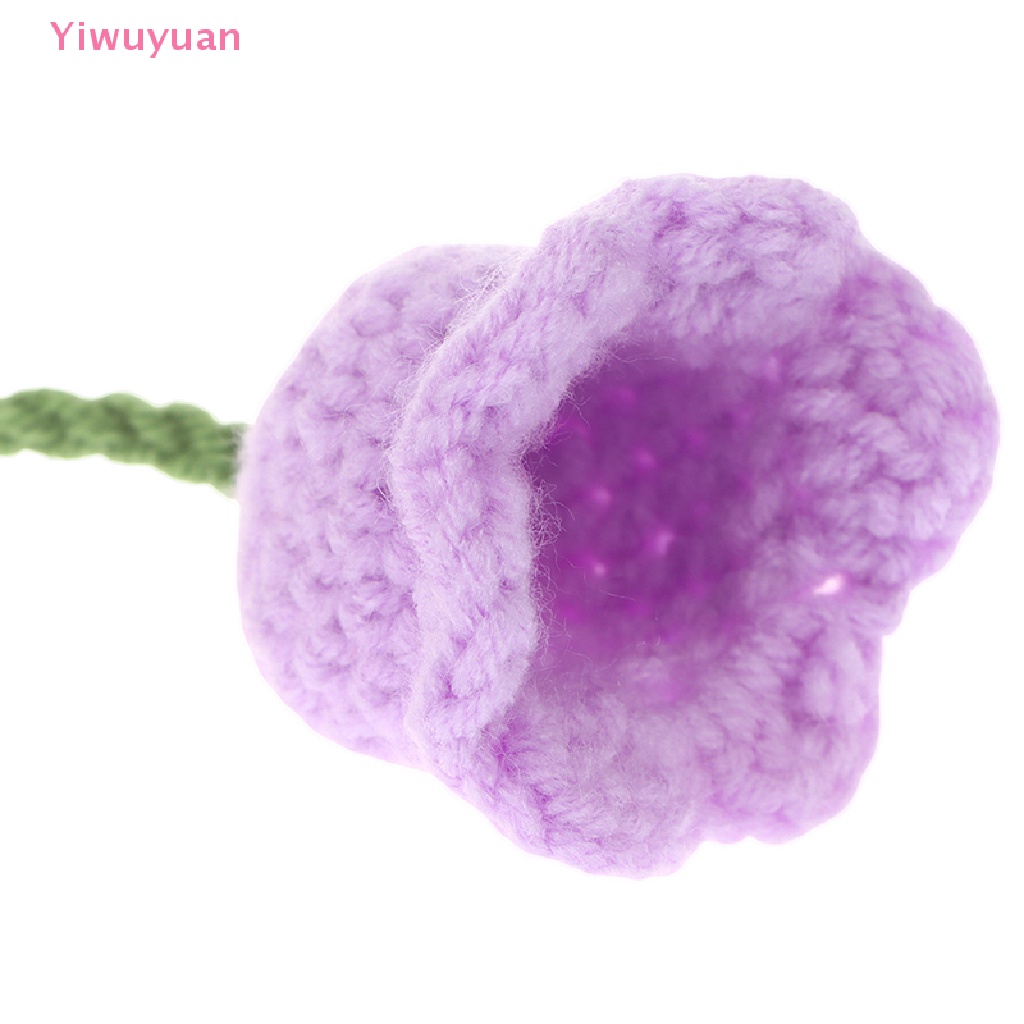 < Yiwuyuan > Móc Khóa Dệt Kim Thủ Công Hình Hoa Lá Cho Nữ